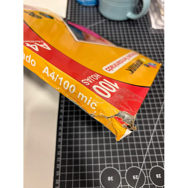 SEGUNDA SELECCIÓN! 100 Micas Para Termolaminadora Plastificadora A4/100 micrones para Laminado (4 a 9)