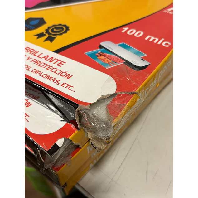 SEGUNDA SELECCIÓN! 100 Micas Para Termolaminadora Plastificadora A4/100 micrones para Laminado (4 a 9)