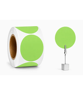 Etiquetas Termicas Directa Adhesivas 50x50 Mm Verde Claro 500un