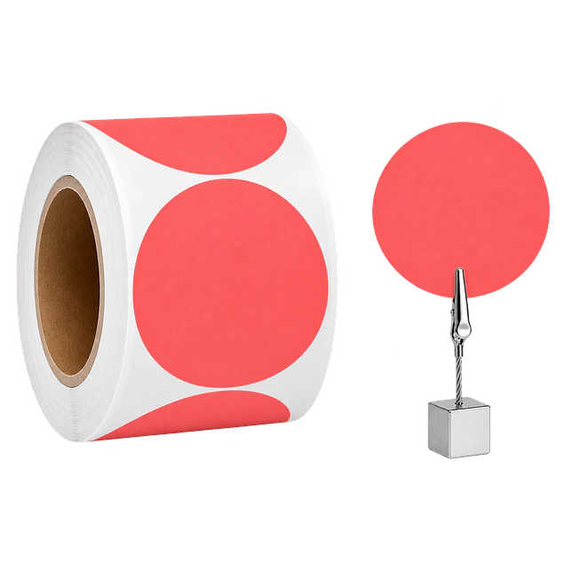 Etiquetas Termicas Directa Adhesivas 70x70 Mm Coral 500un
