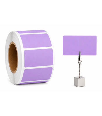 Etiquetas Termicas Directa Adhesivas 60x40 Mm Lila 500un