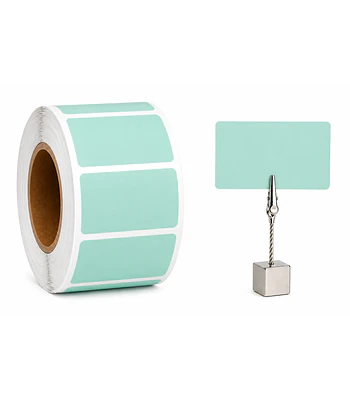 Etiquetas Termicas Directa Adhesivas 60x40 Mm Verde agua 500un
