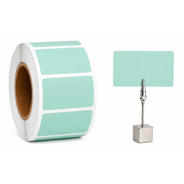 Etiquetas Termicas Directa Adhesivas 60x40 Mm Verde agua 500un