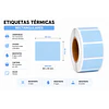 Etiquetas Termicas Directa Adhesivas 60x40 Mm Celeste 500un