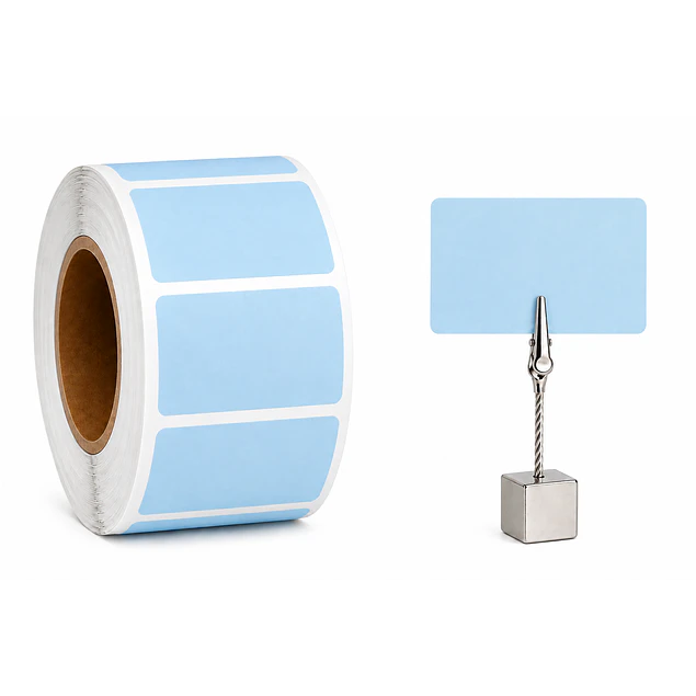 Etiquetas Termicas Directa Adhesivas 60x40 Mm Celeste 500un
