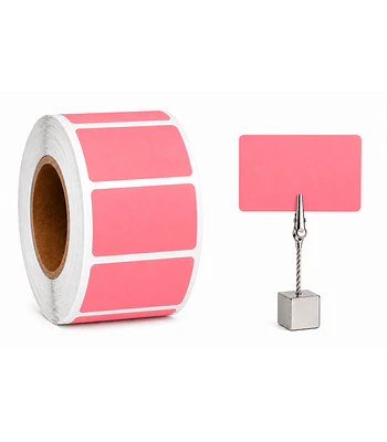 Etiquetas Termicas Directa Adhesivas 60x40 Mm Rosada 500un