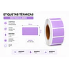 Etiquetas Termicas Directa Adhesivas 60x30 Mm Lila 500un