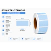 Etiquetas Termicas Directa Adhesivas 60x30 Mm Celeste 500un