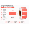 Etiquetas Termicas Directa Adhesivas 60x30 Mm Rosada 500un