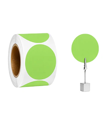 Etiquetas Termicas Directa Adhesivas 50x50 Mm Verde Claro 500un