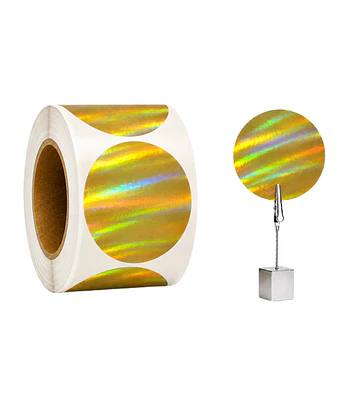 Etiquetas Vinilo Dorada nueva  Autoadhesivas Térmicas 50x50mm 500 Unidades