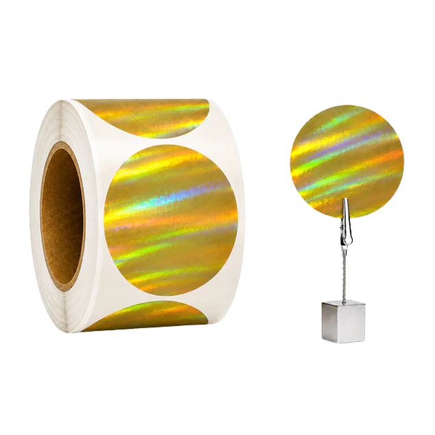 Etiquetas Vinilo Dorada nueva  Autoadhesivas Térmicas 50x50mm 500 Unidades