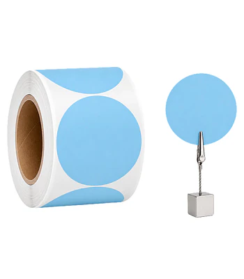 Etiquetas Termicas Directa Adhesivas 70x70 Mm Celeste 500un