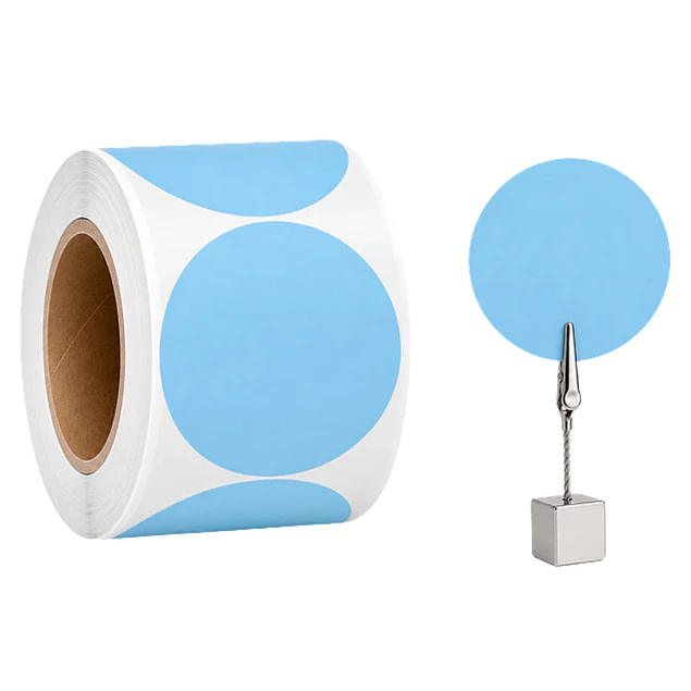 Etiquetas Termicas Directa Adhesivas 70x70 Mm Celeste 500un
