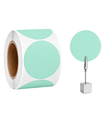 Etiquetas Termicas Directa Adhesivas 70x70 Mm Verde agua 500un
