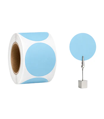 Etiquetas Termicas Directa Adhesivas 40x40 Mm Celeste 500un