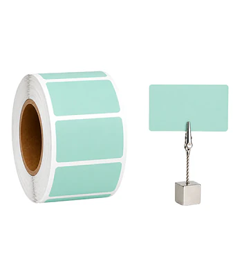 Etiquetas Termicas Directa Adhesivas 60x40 Mm Verde agua 500un