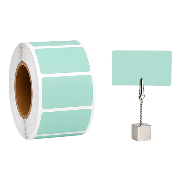 Etiquetas Termicas Directa Adhesivas 60x30 Mm Verde agua 500un
