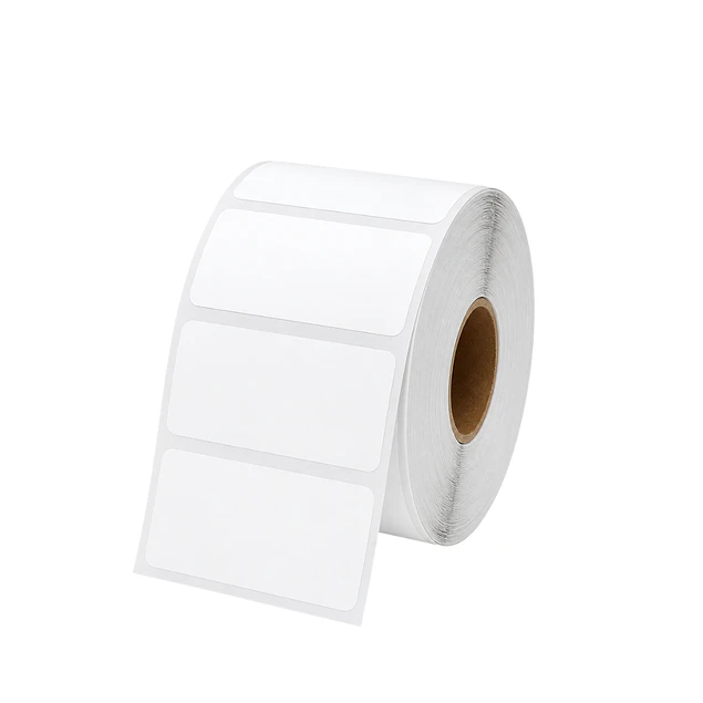 4 Rollos etiquetas Autoadhesiva termicas 50x30mm x 2500 un