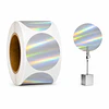 Etiquetas Vinilo plateado Tornasol HOLOGRAFICA Autoadhesivas Térmicas 50x50mm 400 Unidades 