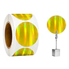 Etiquetas Vinilo Dorado Tornasol Autoadhesivas Térmicas 50x50mm 400 Unidades