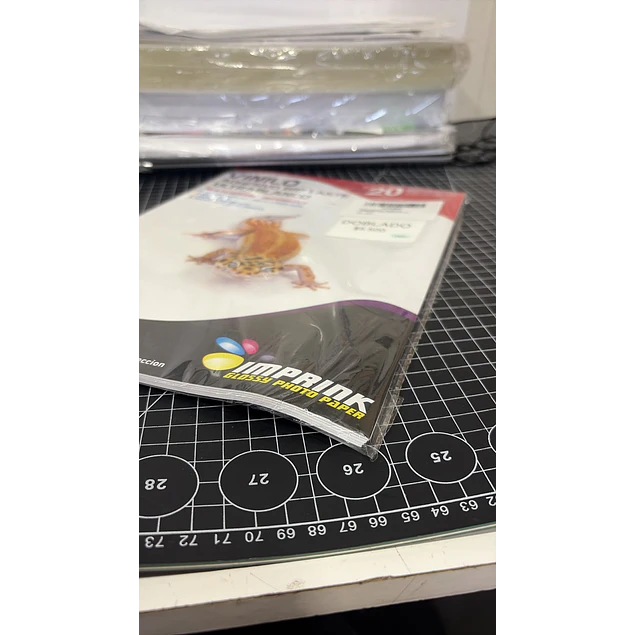 SEGUNDA SELECCIÓN! Vinilo Adhesivo ULTRABlanco Glossy Imprimible A4/20 Hojas (C)