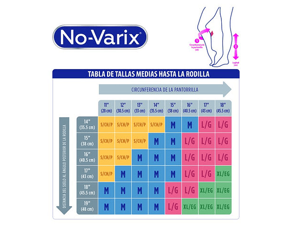 Calcetas Compresivas No Varix 15-20 mmHg 6