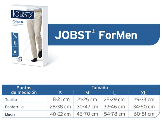 Calcetín Jobst For Men 20-30 mmhg Negro 2