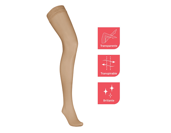 Media Muslo Compresiva Jobst Ultrasheer 15-20 mmHg  4