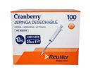 Caja de Jeringa Desechable 10 ml Luer Lock con Aguja Calibre 21G x 1 1/2 Cranberry (Caja de 100 Unidades) 1