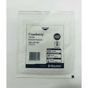 Gasa Parafinada 10x10 Cranberry (Unidad)