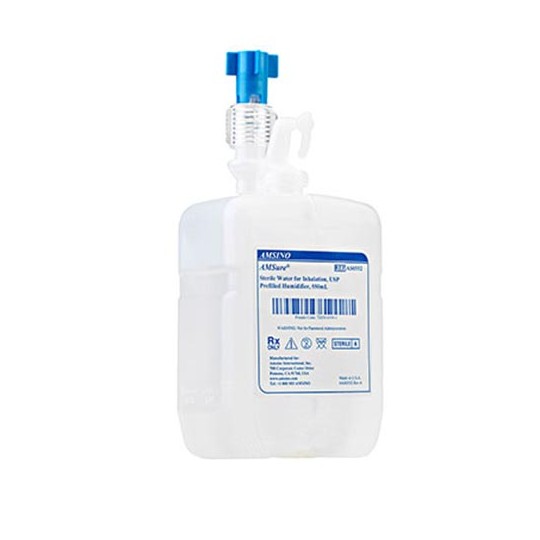 Agua Estéril Para Inhalación USP Humidificador  Prellenado 550 ml