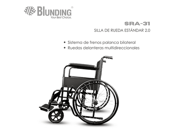 Silla de Ruedas Estándar 2 Blunding 3