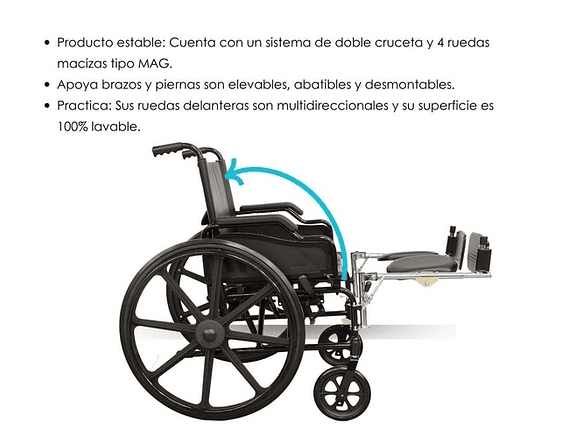 Silla de Ruedas Traumatológica Premium Blunding 2