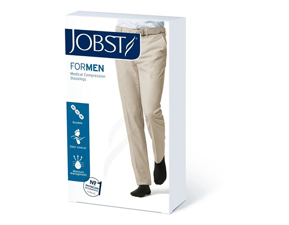 Calcetín Jobst For Men Rodilla 30-40 mmhg Negro Compresión Alta  1