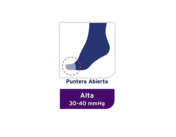 Media Rodilla Compresiva Jobst Ultrasheer 30-40 mmHg Punta Abierta 3