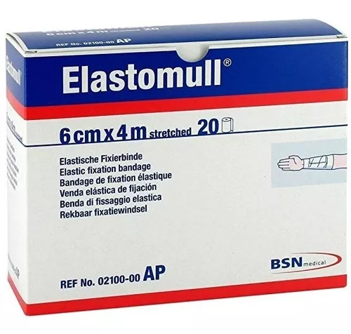 Elastomull 6 cm x 4 mts Caja de 20 unidades