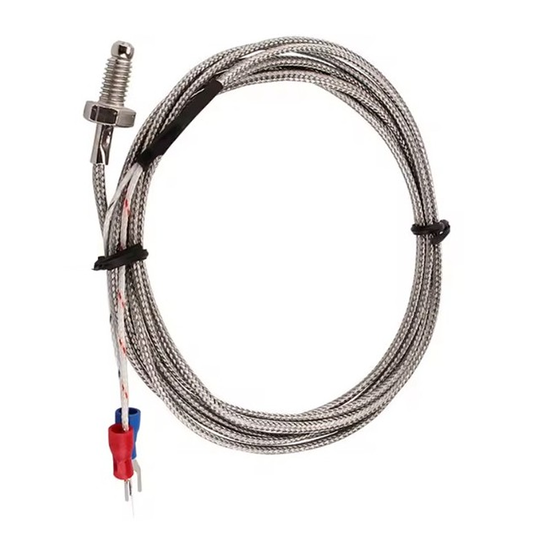Sonda Termocupla Tipo K  0-800°C, Rosca M6, Cable 4MTS 2