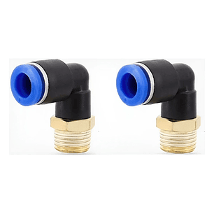 Conector Codo 1/8 X 6mm Pack 2 Unidades
