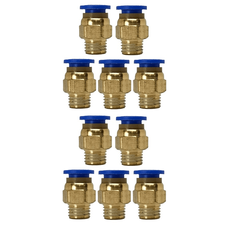 Conector Recto Hilo 1/4 X 6mm Neumático Pack 10 Unidades 2