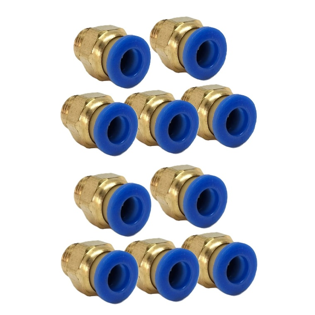 Conector Recto Hilo 1/4 X 8mm Neumático Pack 10 Unidades 1