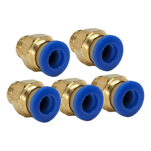 Conector Recto Hilo 1/4 X 10mm Neumático Pack 5 Unidades