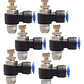 Conector Regulador De Flujo Aire Hilo De 1/8 X 6mm Neumático Pack 6 Unidades - Miniatura 1