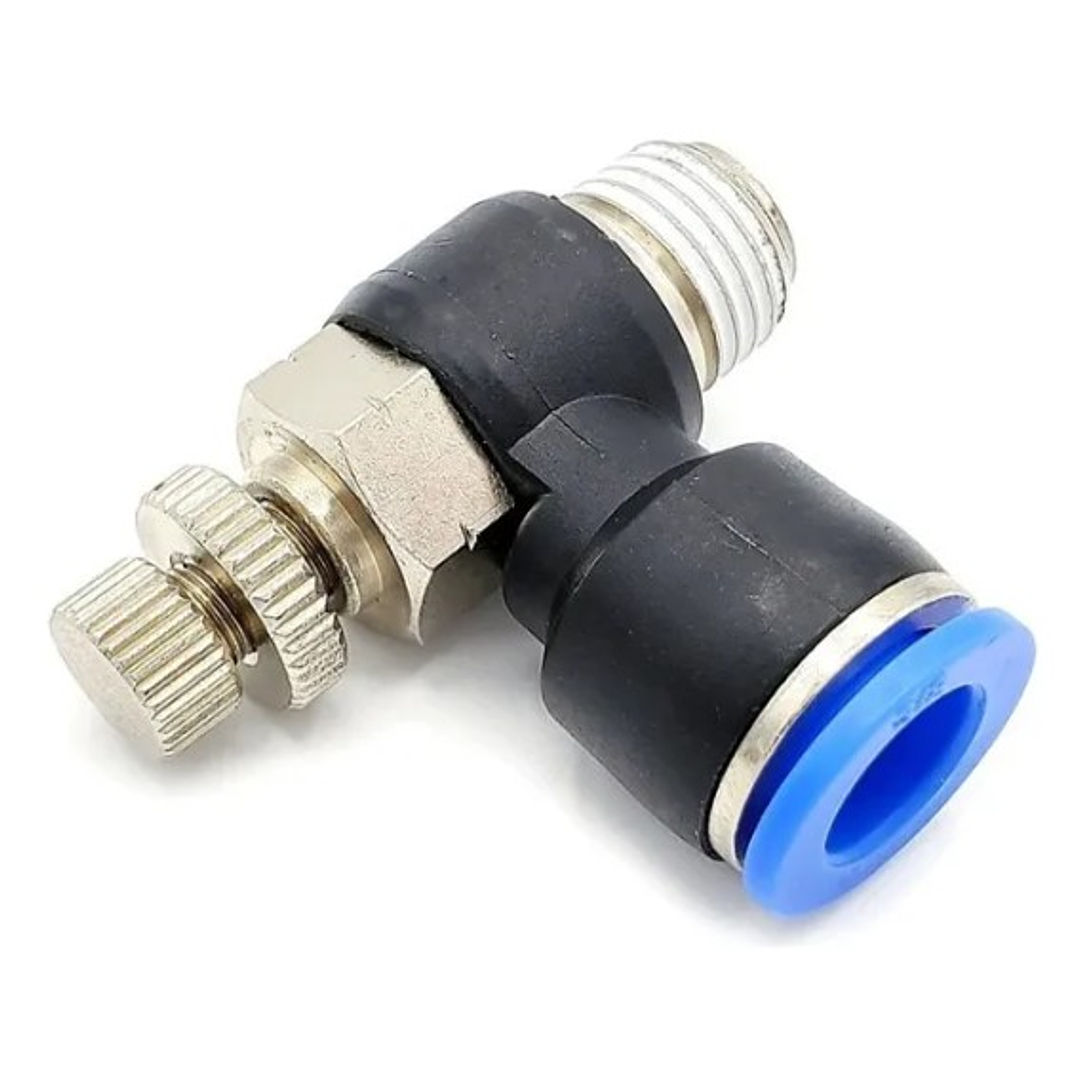 Conector Regulador De Flujo Aire Hilo De 1/4 X 8mm Neumático 2