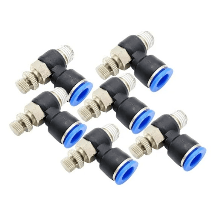 Conector Regulador De Flujo Aire Hilo 1/4 X 6mm Pack 6 Unidades 2