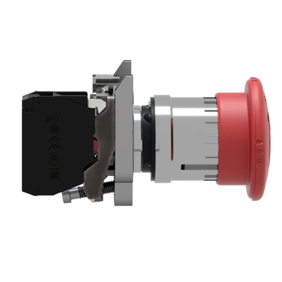 Pulsador Parada Emergencia Metálico 22mm, 1NC, XB4BS8442 Schneider Electric 4