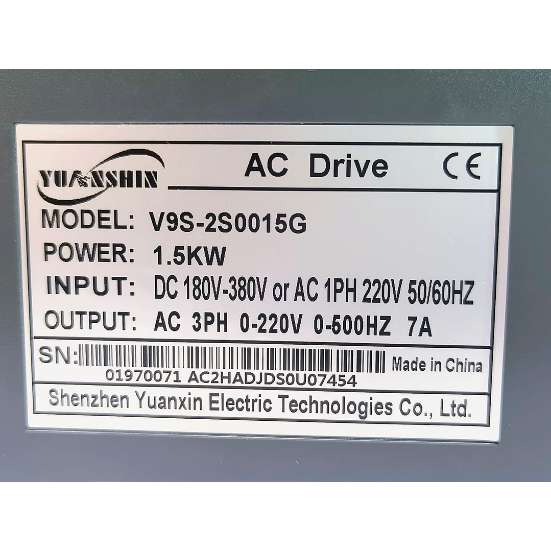 Inversor Solar  1500W Variador Frecuencia Para Bomba Trifásica 1.5KW (2 HP) 9