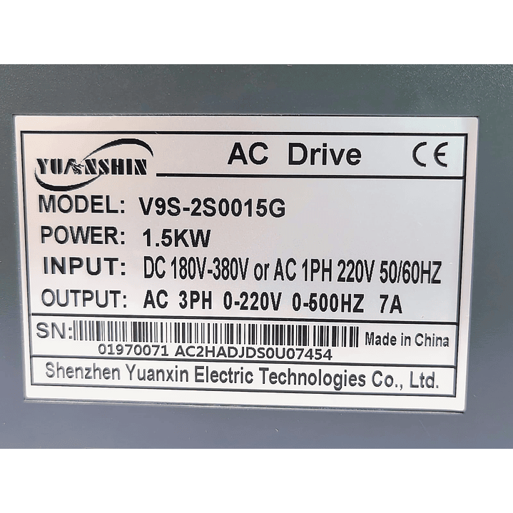 Inversor Solar  1500W Variador Frecuencia Para Bomba Trifásica 1.5KW (2 HP) 9