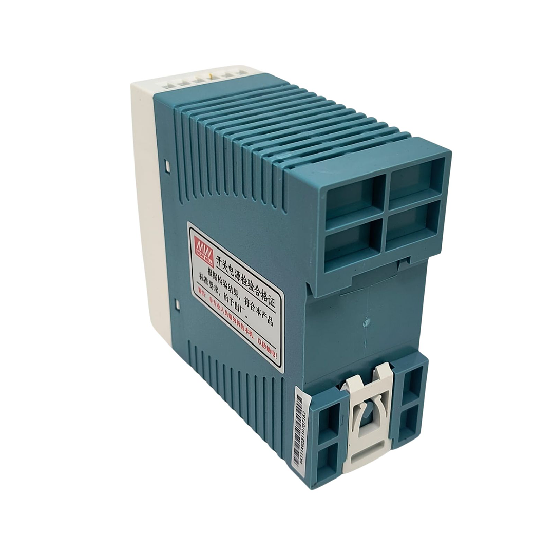 Fuente Poder Mean Well 24VDC, MDR-60-24, Potencia 60W, 1,8A 5