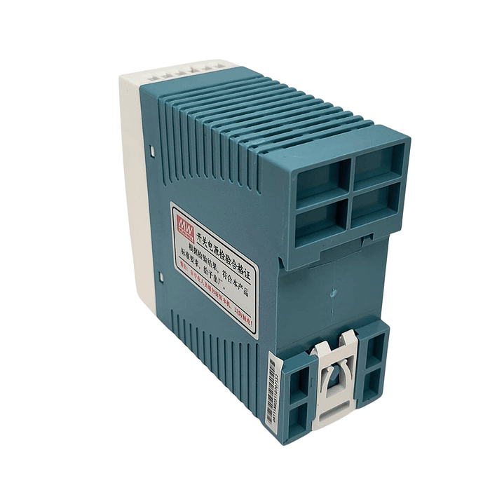 Fuente Poder Mean Well 24VDC, MDR-60-24, Potencia 60W, 1,8A 5